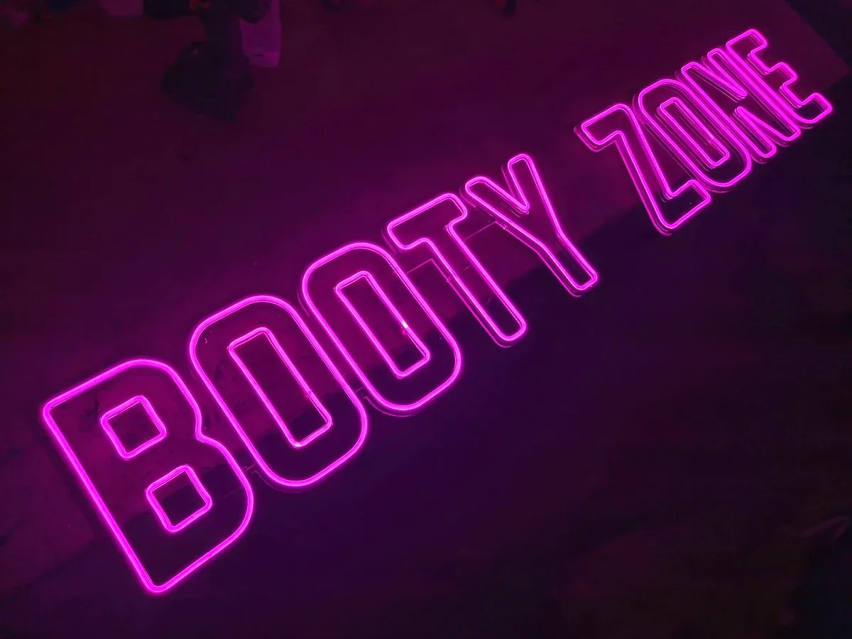 LED neon BOOTY Bar