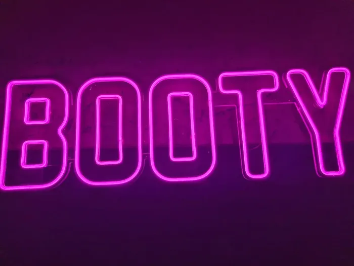 LED neon BOOTY pink