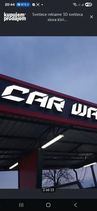 3D svetleća slova - Car Wash