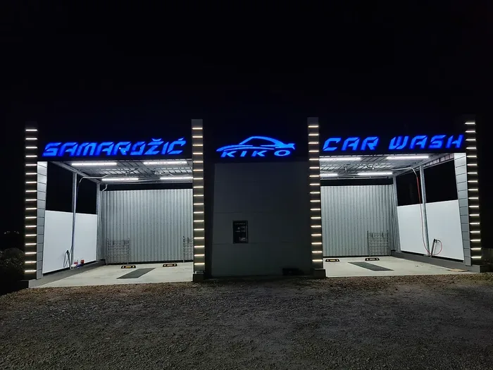 3D svetleća slova na fasadi - Garmagic Car Wash