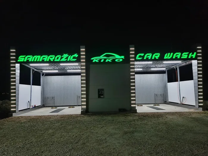 Svetleća 3D slova noću - Garmagic Car Wash