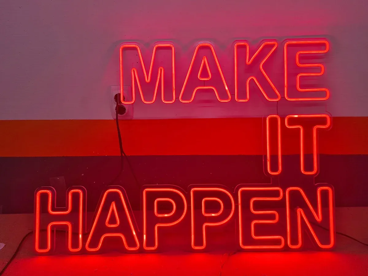 LED neon MAKE IT HAPPEN