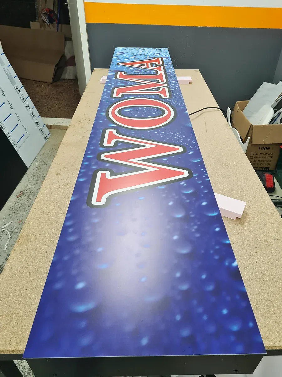 Light box reklama VODA